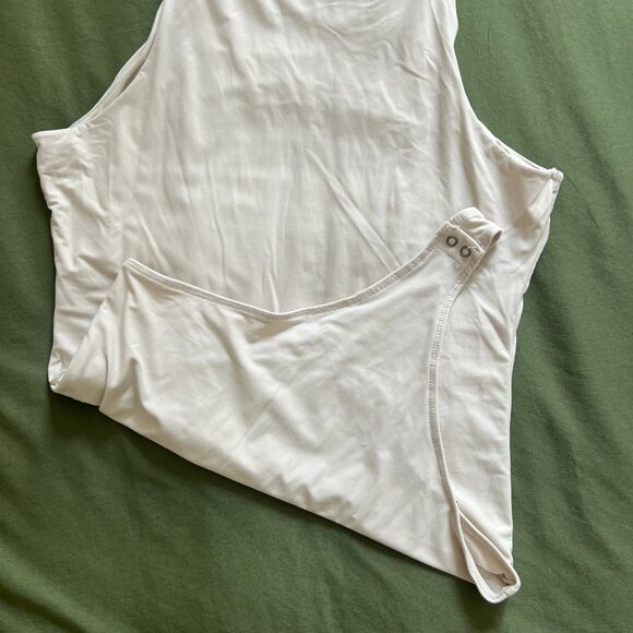 Abercrombie Cotton Seamless Fabric Crew Tank Bodysuit - Picture 3 of 5